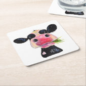 Onderzetters op de Nosey Friesian Koe ' HURLEY BUR (Schuin)