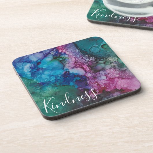 Onderzetters "Pinks & Blue-Greens" (Linkerzijde)