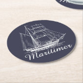 Onderzetters pulp board Maritimer Nova Scotia drin (Gebogen)