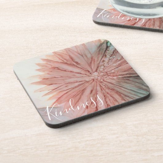 Onderzetters "Roze bloemen" (Linkerzijde)