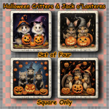 ONDERzetters SET (4) - Little Critters op Hallowee