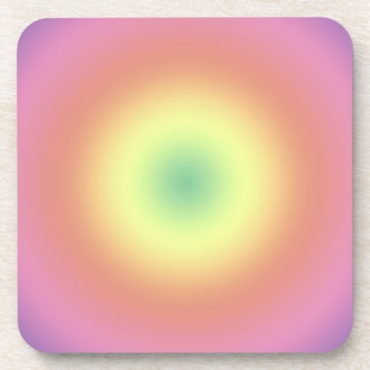 Onderzetters set - regenboogcirkels (Voorkant)