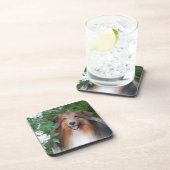Onderzetters - set van 6 - met Sheltie (Rechterzijde)