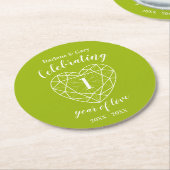 Onderzetters ter gelegenheid van de eerste verjaar (Gebogen)