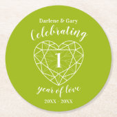 Onderzetters ter gelegenheid van de eerste verjaar (Voorkant)