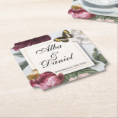 Onderzetters Trouwbloei Bloemenvlinder (Gekanteld)