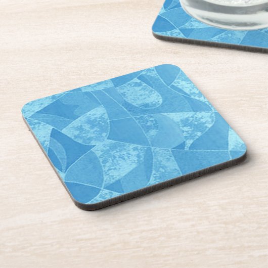 Onderzetters van blauw gordelglas (Linkerzijde)