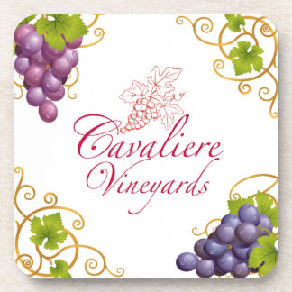 Onderzetters van Cavaliere Vineyards (set van 6)