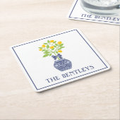 Onderzetters van Chinoiserie Lemon Tree Paper (Schuin)