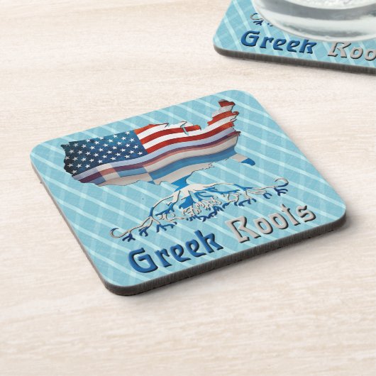 Onderzetters van de Amerikaanse Roots Map Cork (Linkerzijde)