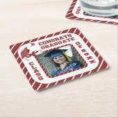 Onderzetters van de Burgundy Afstuderen Afstuderen (Schuin)