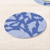Onderzetters van de eerste verjaardag van de haaie (Gebogen)