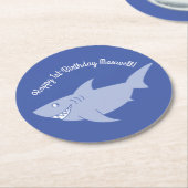 Onderzetters van de eerste verjaardag van de haaie (Gebogen)