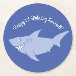 Onderzetters van de eerste verjaardag van de haaie