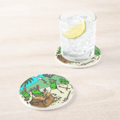 Onderzetters van de groene "Pirate Party" (Zijkant)