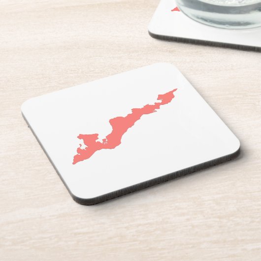 Onderzetters van de Logo van de visserseilanden - (Linkerzijde)