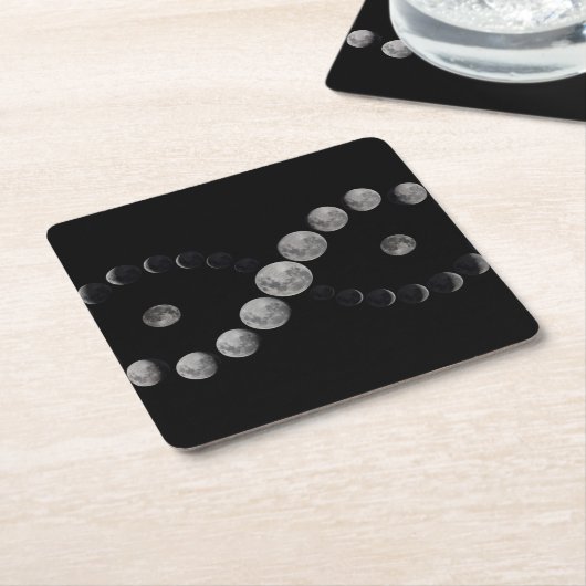 Onderzetters van de maanfase-oneindigheid (Schuin)