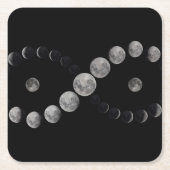 Onderzetters van de maanfase-oneindigheid (Voorkant)