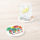 Onderzetters van de palmboom van Florida (Zijkant)