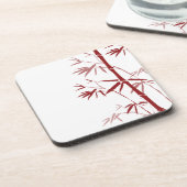 Onderzetters van de rode bamboe Cork (Linkerzijde)