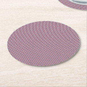 Onderzetters VAN DE Rood-, Wit-, Blauw-Gingham-PAP