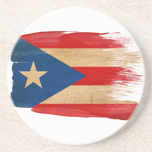 Onderzetters van de vlag van Puerto Rico (Voorkant)