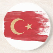 Onderzetters van de vlag van Turkije (Voorkant)