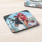 Onderzetters van de volledige asielkurk (Linkerzijde)