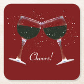 Onderzetters van de wijnfeestdag (Voorkant)