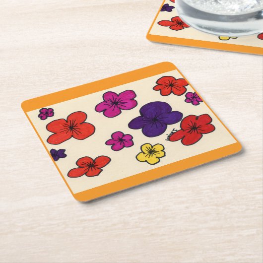 Onderzetters van Floral (Schuin)