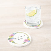 Onderzetters van Floral Wedding Party (Zijkant)