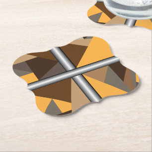 Onderzetters van gestreept papier