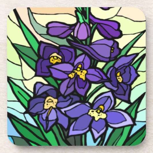 Onderzetters van glas Dendrobium (Voorkant)