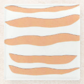 Onderzetters van glas met tijgerstrepen (Voorkant)