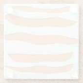 Onderzetters van glas met tijgerstrepen (Achterkant)