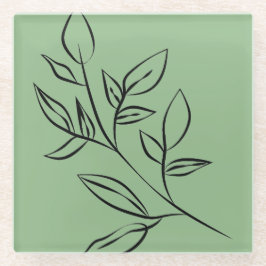 Onderzetters van groen glas