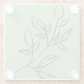 Onderzetters van groen glas (Achterkant)