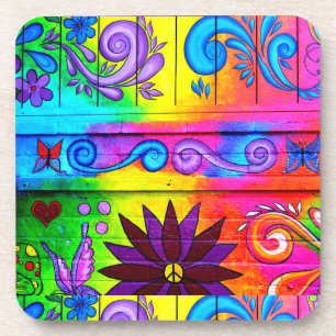 onderzetters van groovy hippie