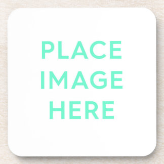 Onderzetters van harde kunststof met kurk achterzi