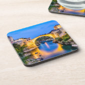 Onderzetters van harde kunststof met kurkrug - set (Linkerzijde)