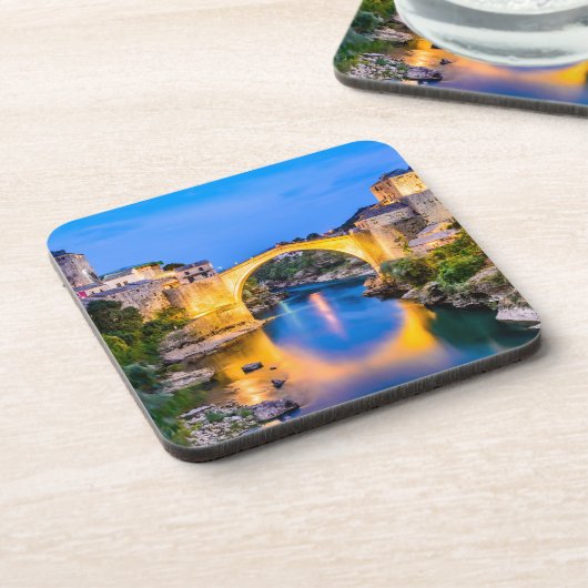 Onderzetters van harde kunststof met kurkrug - set (Linkerzijde)