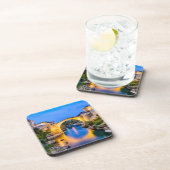 Onderzetters van harde kunststof met kurkrug - set (Rechterzijde)