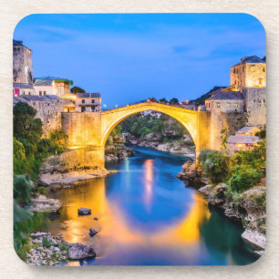 Onderzetters van harde kunststof met kurkrug - set