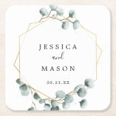 Onderzetters van het Grieks huwelijk van Eucalyptu (Voorkant)