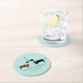 Onderzetters van het liefhebbende Dachshunds-wedde (Insitu)