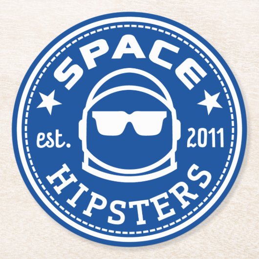 Onderzetters van het Square Space Hipsters (6 pack (Voorkant)