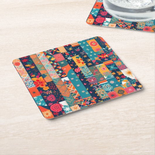 Onderzetters van inpakpapier (Schuin)