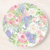 Onderzetters van lentellavender en roze bloemen (Voorkant)