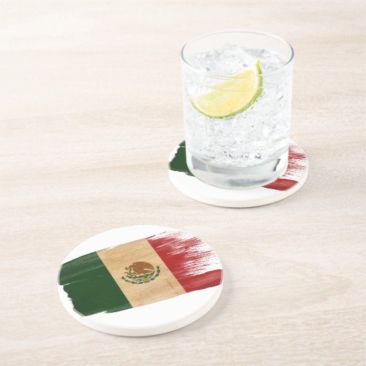 Onderzetters van Mexico-vlag (Zijkant)