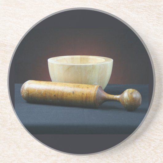 Onderzetters van mortar en Pestle (Voorkant)